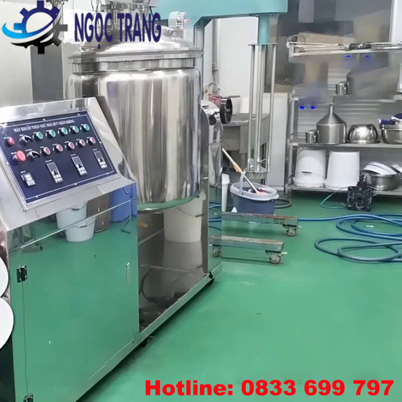 Máy khuấy nhũ hóa hút chân không