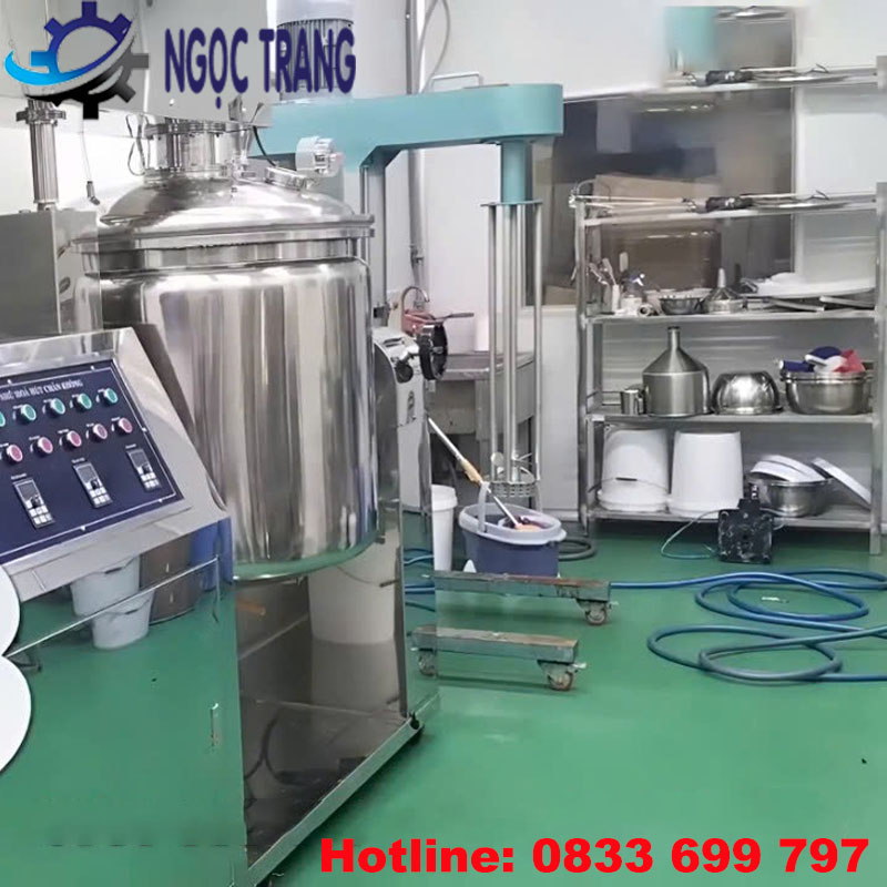 Bồn khuấy nhũ hóa hút chân không