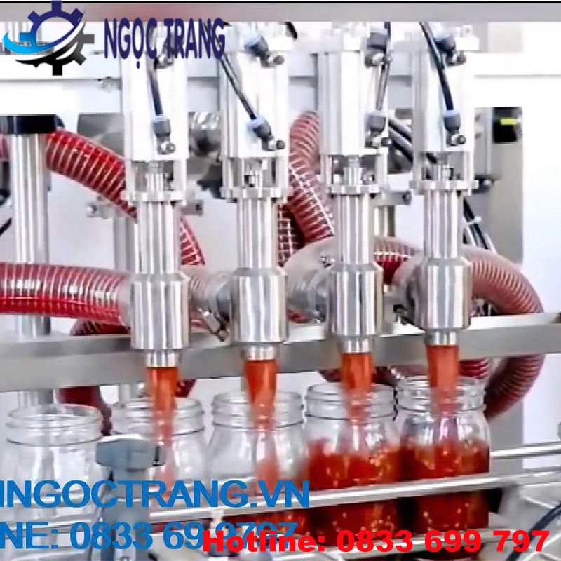 Dây chuyền chiết rót dung dịch sệt