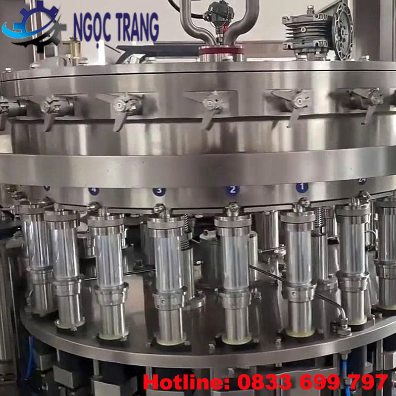 Dây chuyền chiết rót viền nắp lon