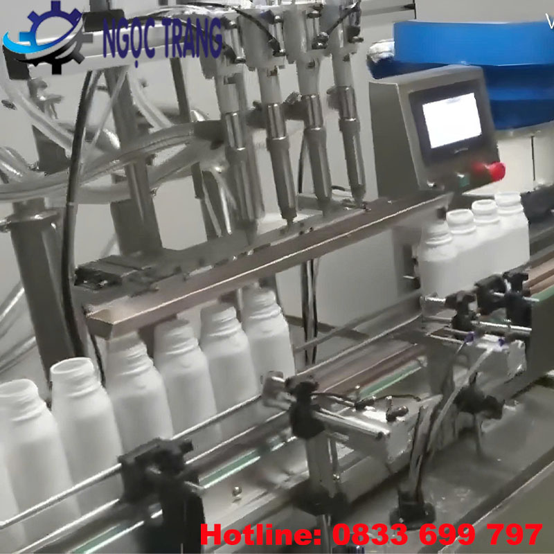 Dây chuyền chiết rót 4 vòi