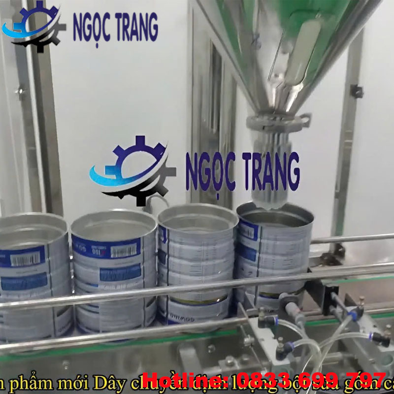 Dây chuyền chiết rót sữa bột