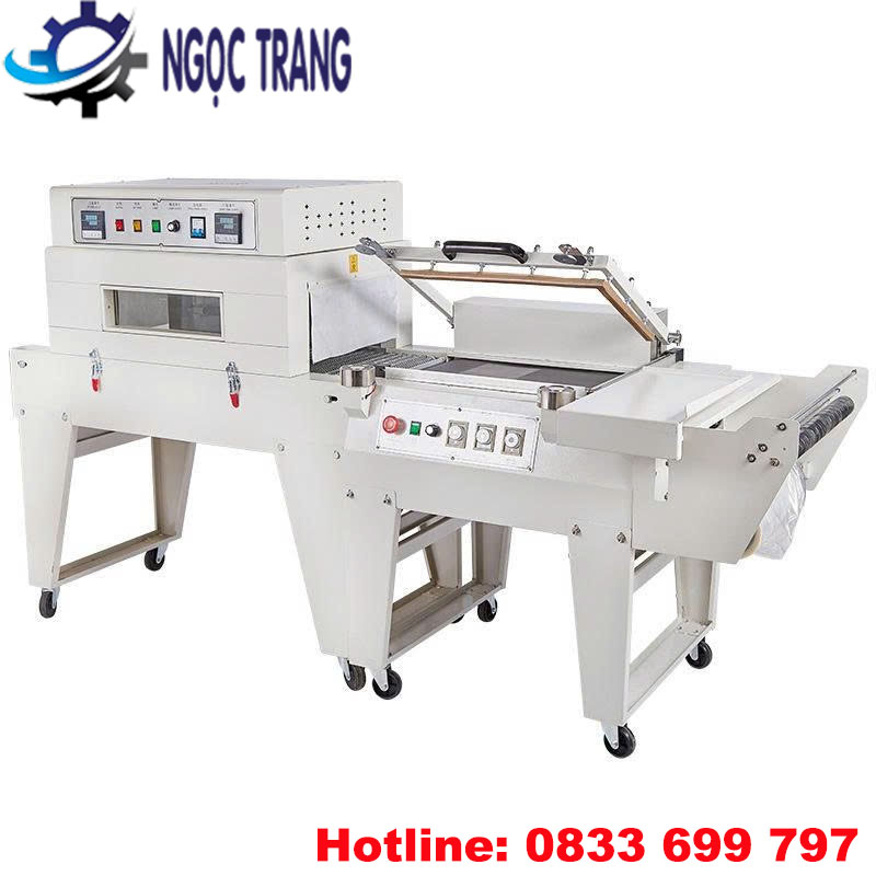 Máy bọc màng co chai lọ