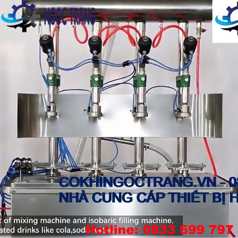 Máy chiết rót nước có ga