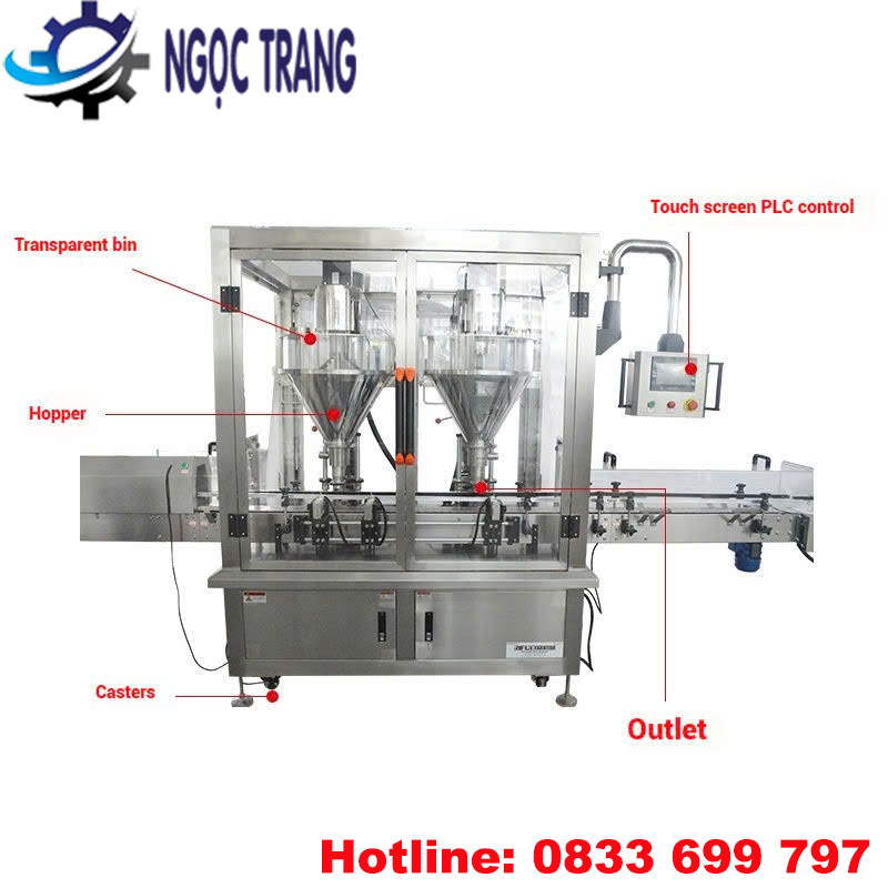 Máy chiết rót dạng bột