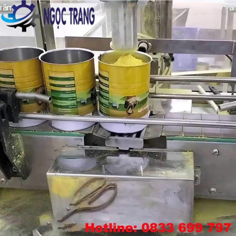 Máy chiết rót sữa bột