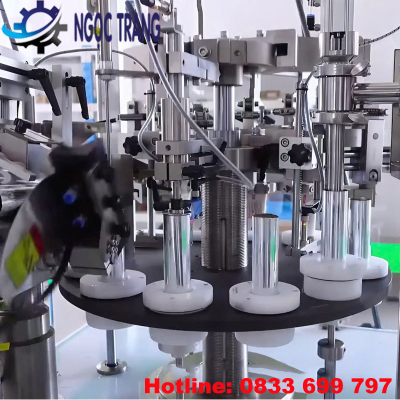 Máy chiết rót hàn đáy tuýp