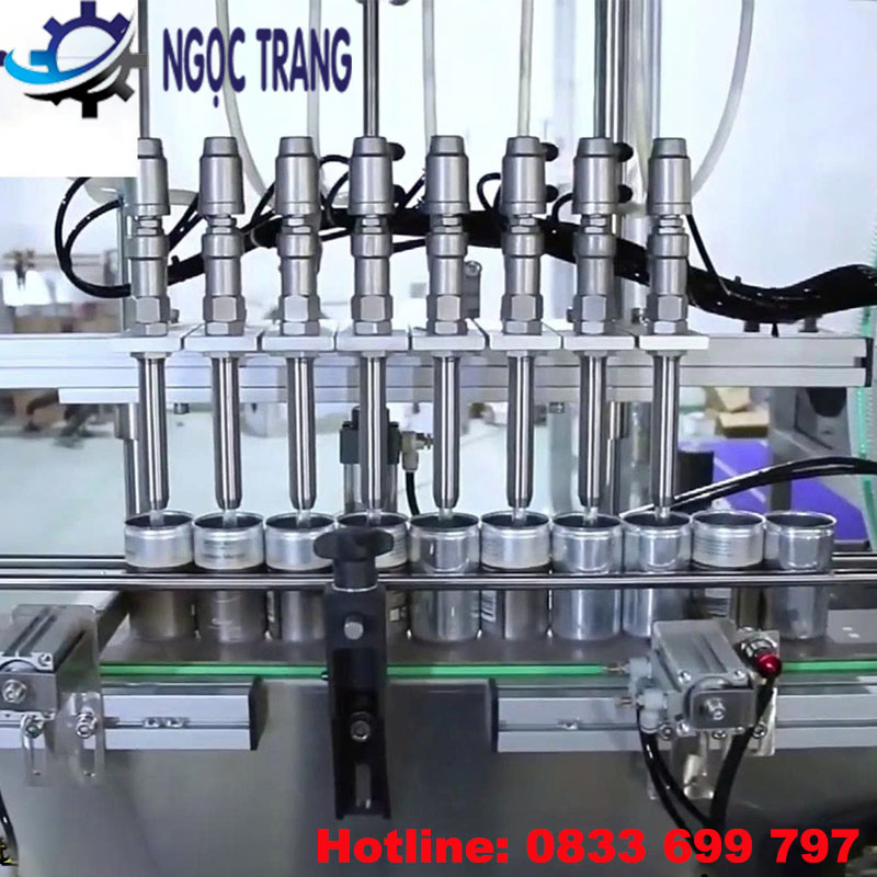 Máy chiết rót lon bia