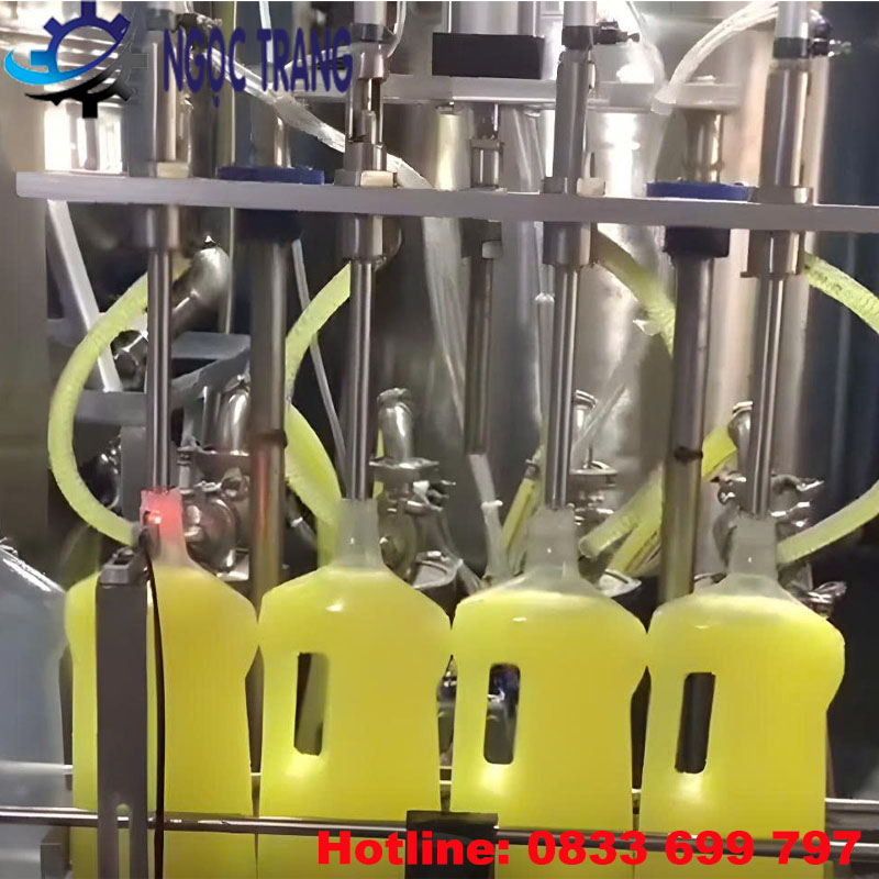 Máy chiết rót nước rửa chén