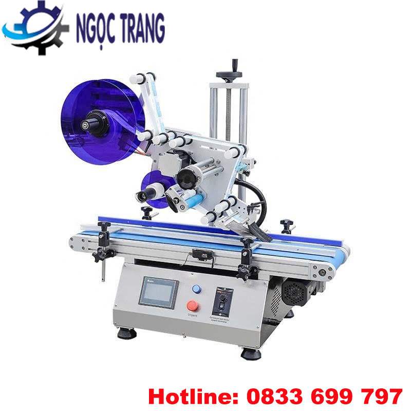 Máy dán nhãn chai dẹp