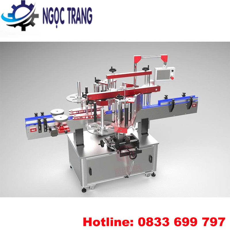 Máy dán nhãn chai dẹp