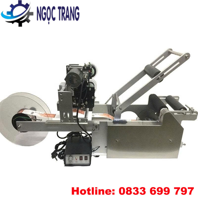 Máy dán nhãn chai lọ tròn