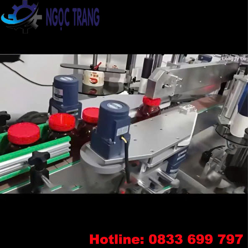 Máy dán nhãn chai vuông tự động