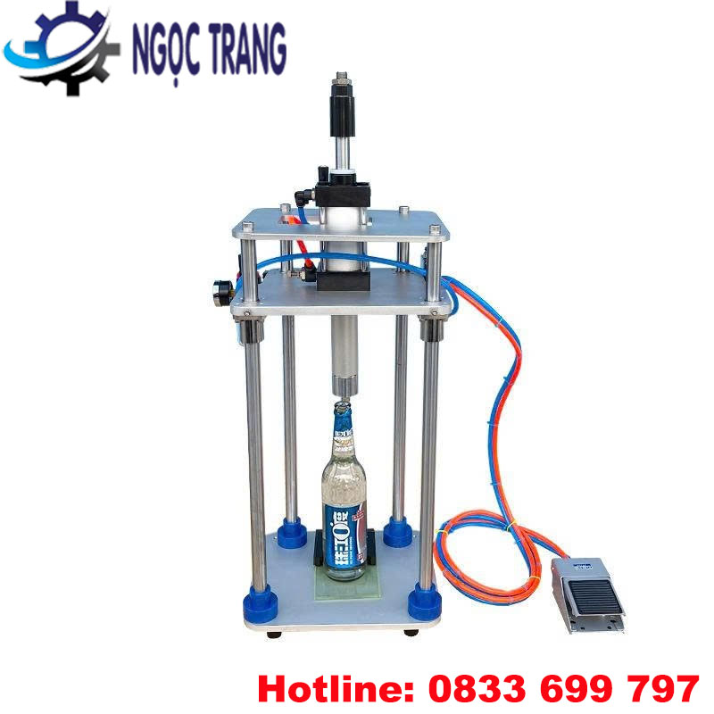 Máy vặn nắp chai bán tự động