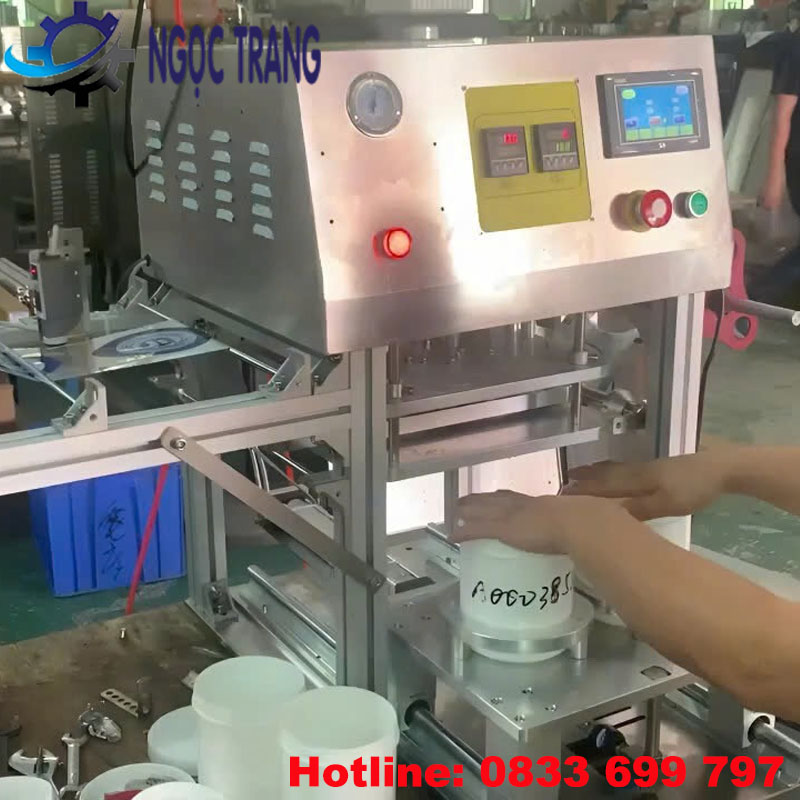 Máy hàn miệng ly nhựa