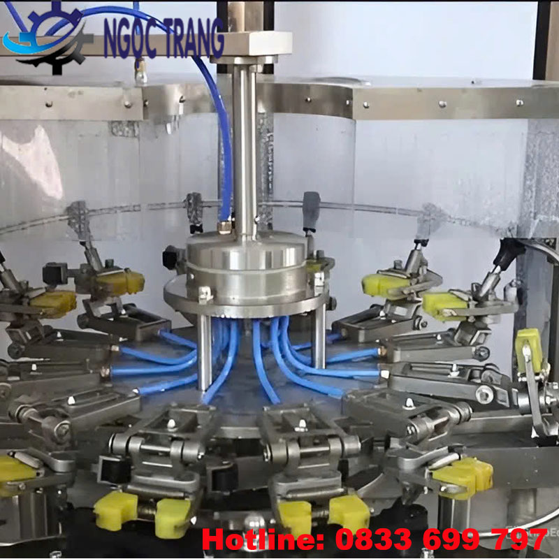 Máy súc rửa chai tự động