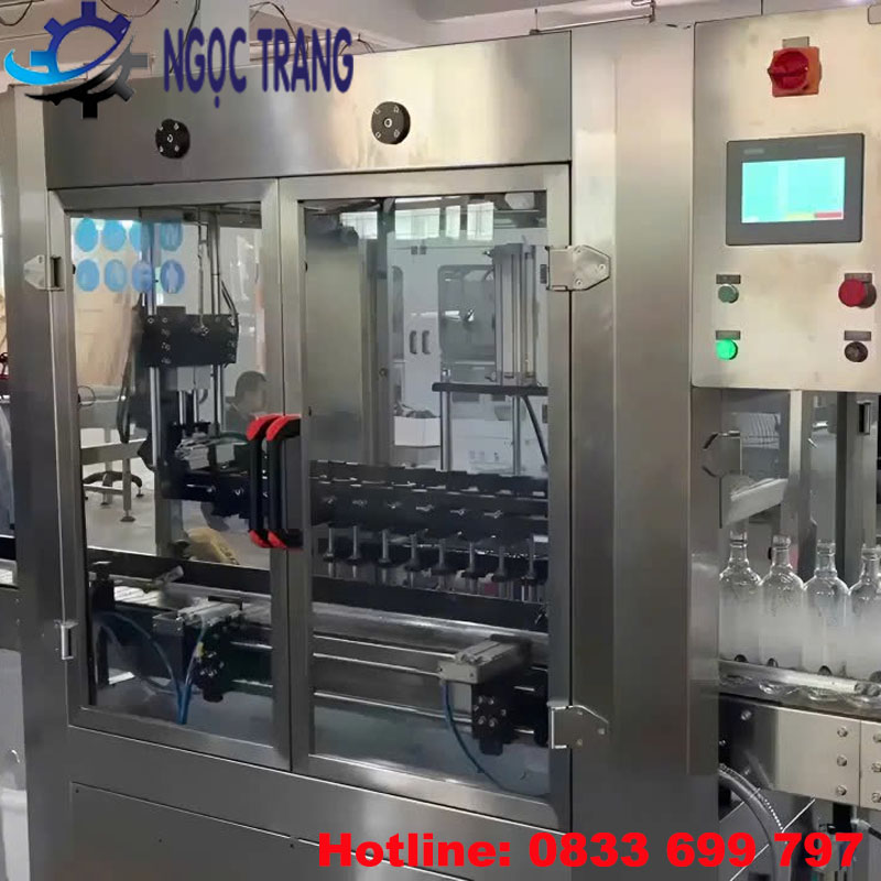 Máy súc rửa chai thủy tinh