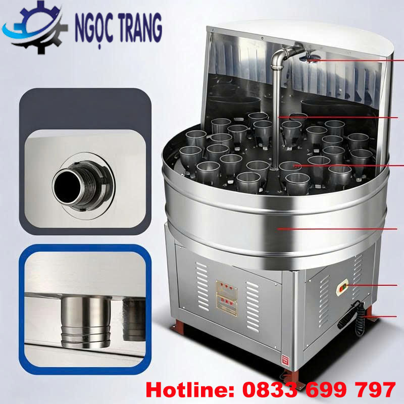 Máy súc rửa chai lọ