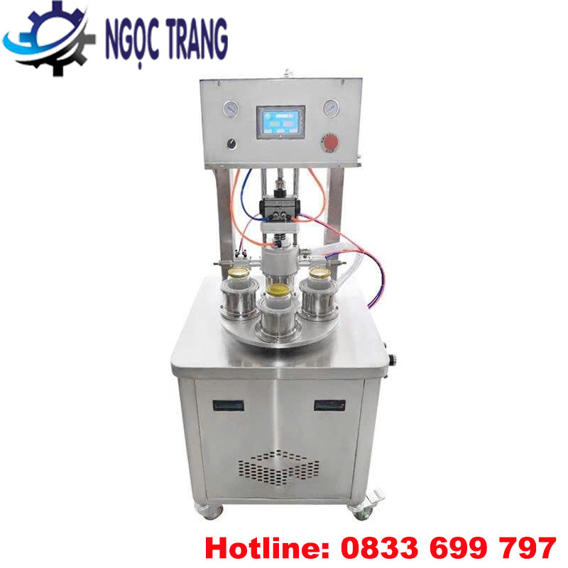 Máy vặn nắp chai hút chân không