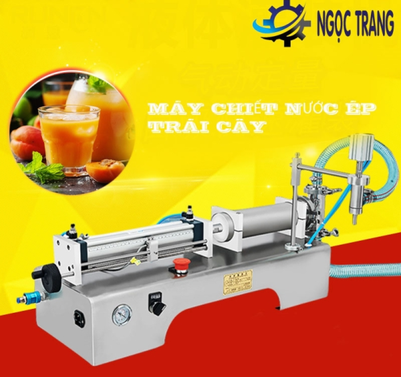 Máy chiết rót nước ép trái cây bán tự động