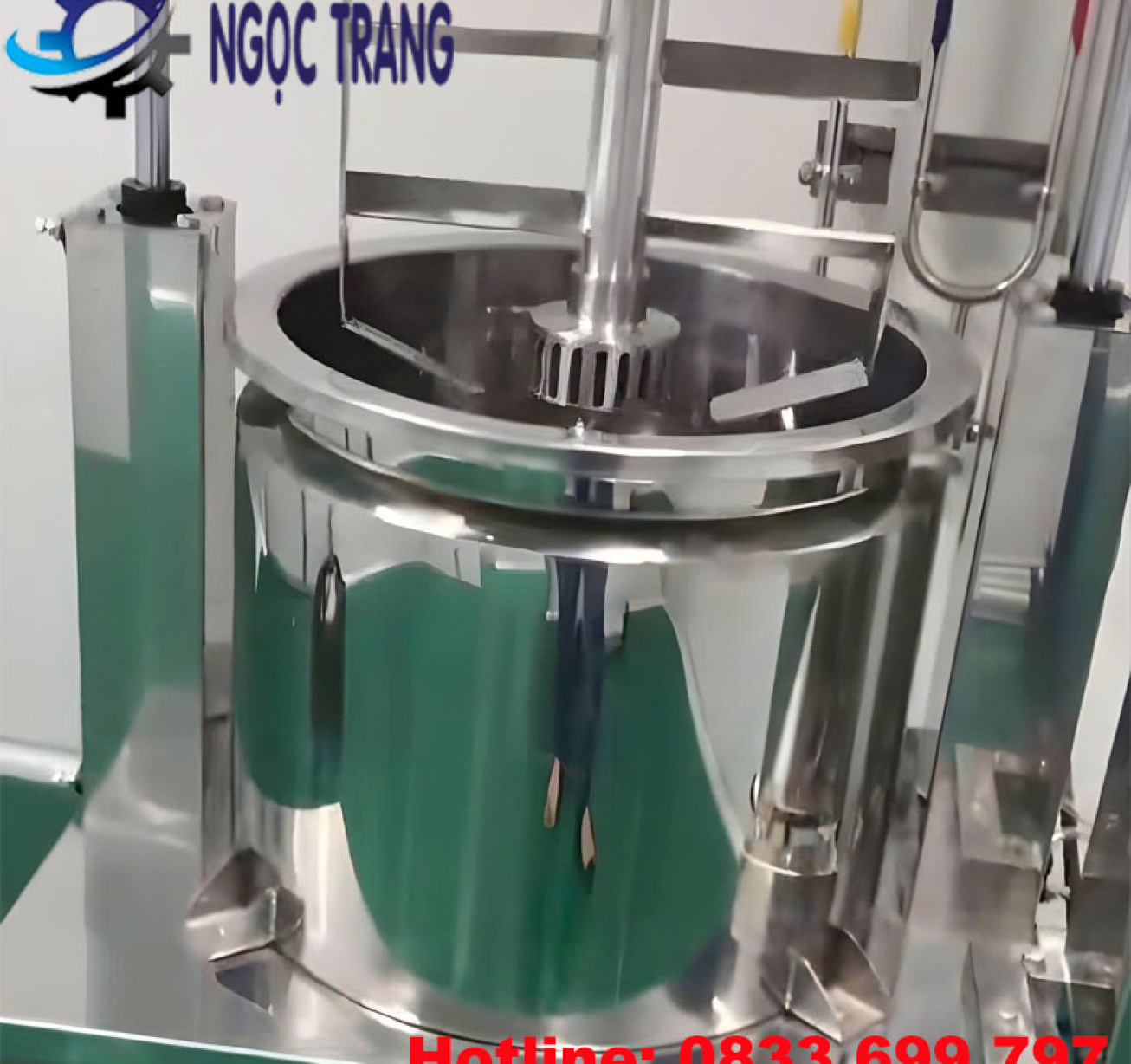 Bồn khuấy nhũ hóa mỹ phẩm 300l - Máy khuấy trộn mỹ phẩm