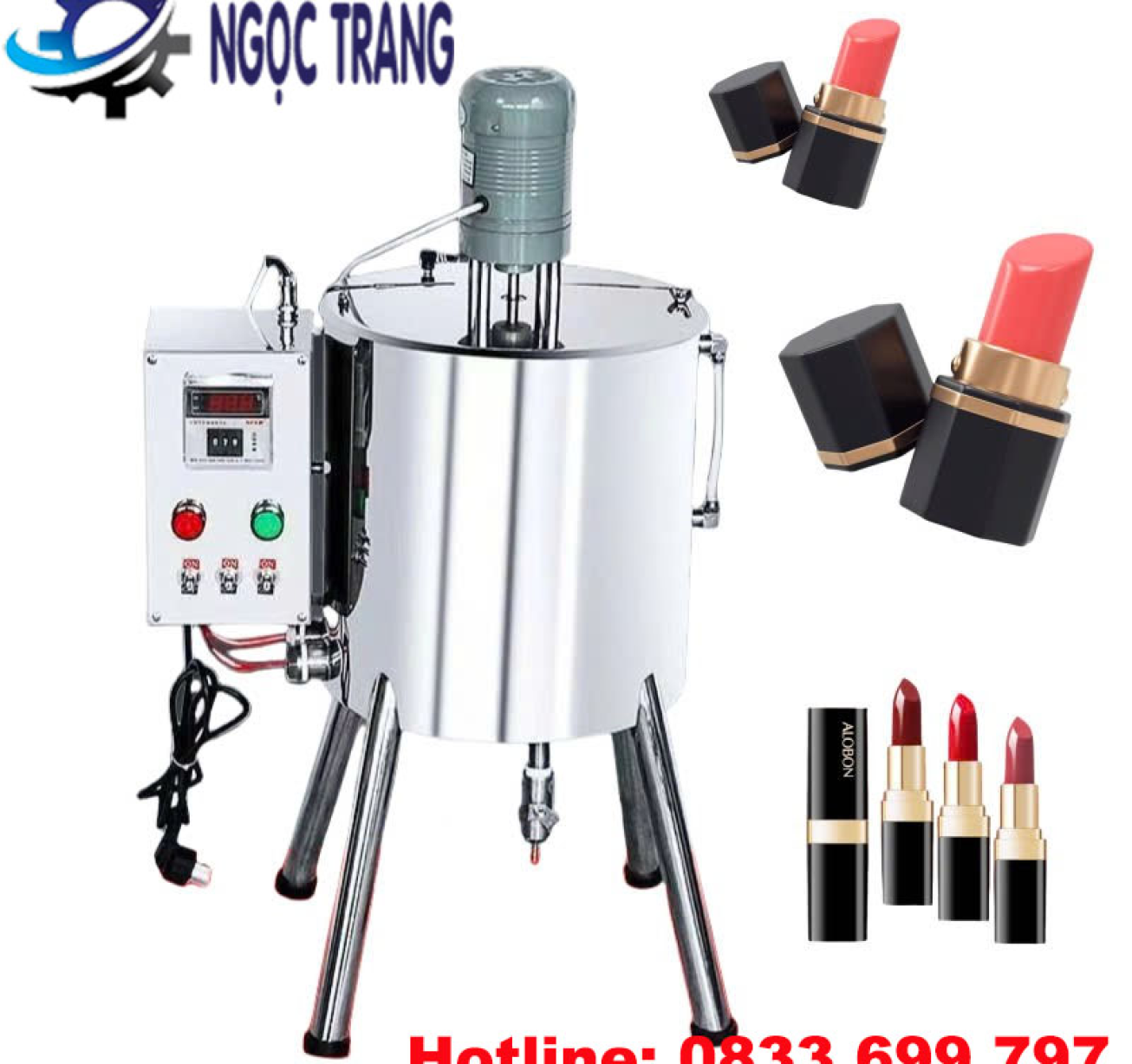 Bồn khuấy trộn nhũ hóa - Máy khuấy trộn nguyên liệu inox 304