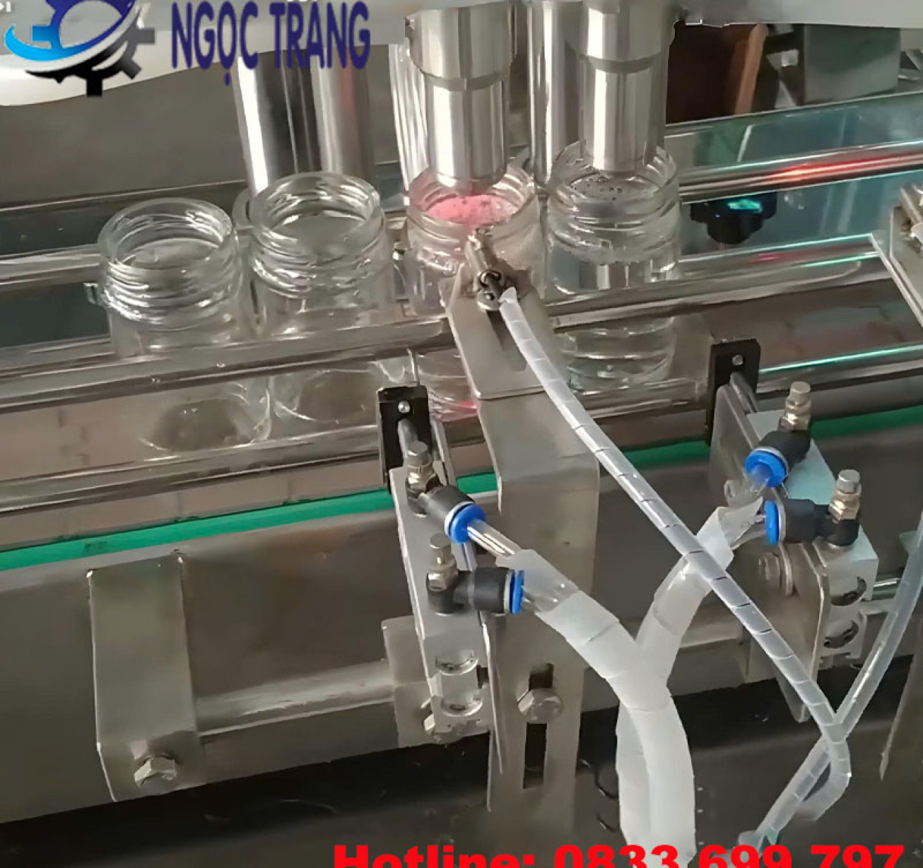 Dây chuyền chiết rót yến sào - Hệ thống chiết và đóng nắp hũ yến