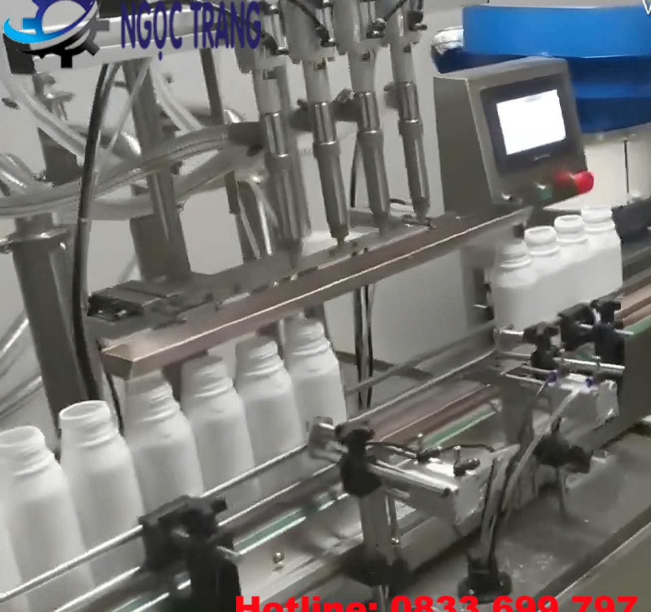 Dây chuyền chiết rót 4 vòi - Dây chuyền sản xuất thuốc trừ sâu