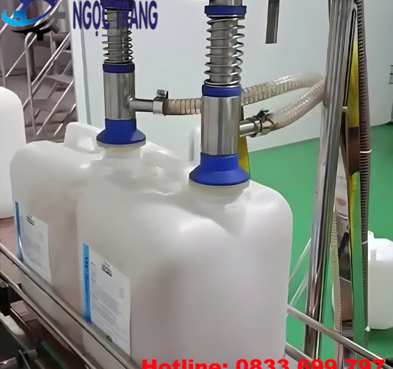 Dây chuyền chiết rót can 20l - Dây chuyền sản xuất hiệu quả cao