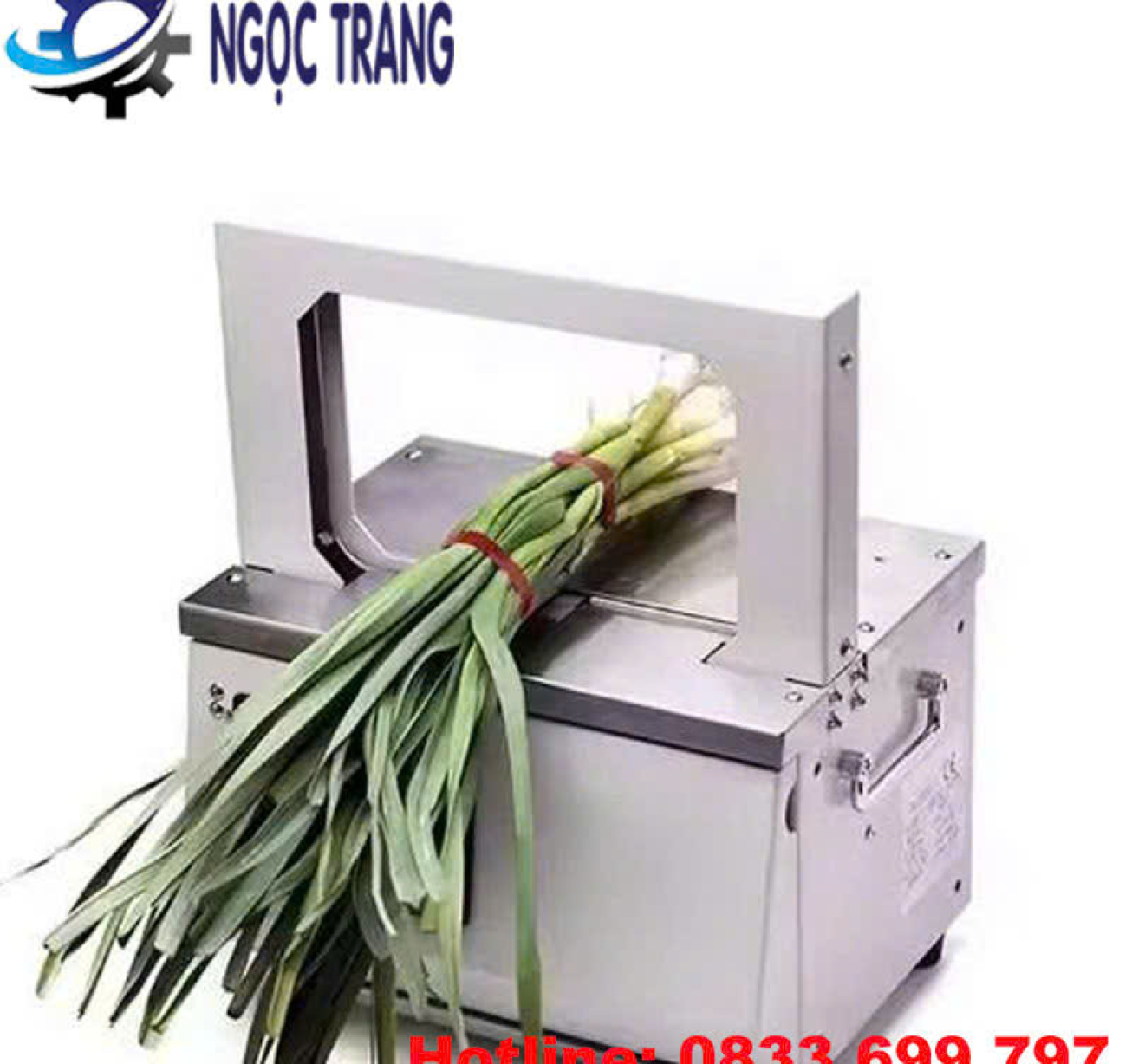 Máy buộc dây mềm  - Máy cột dây bán tự động, máy bó rau củ