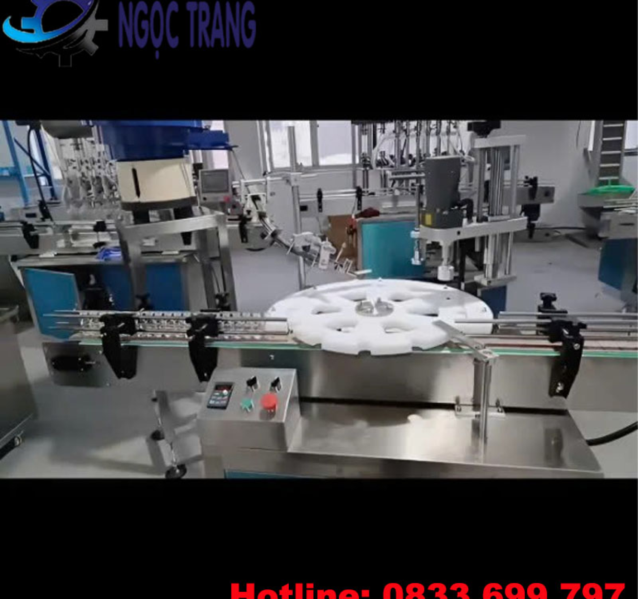 Máy cấp nắp và vặn nắp chai - Máy đóng nắp chai tự động