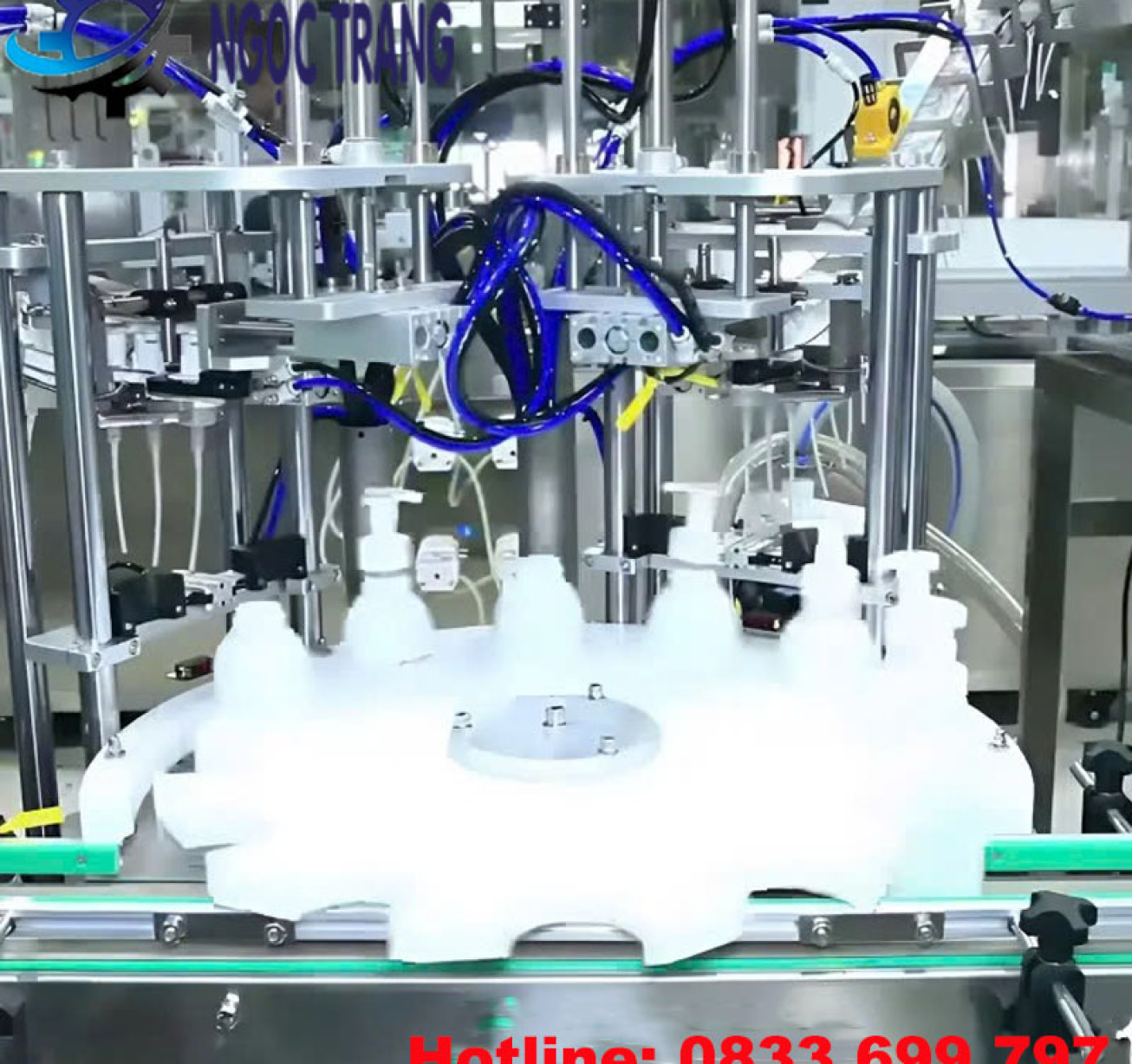 Máy cấp nắp và đóng nắp chai - Năng suất tốt, chất lượng cao
