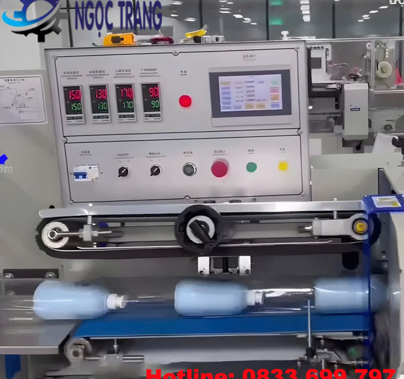 Máy đóng gói màng co tự động - Máy cắt co màng đóng gói