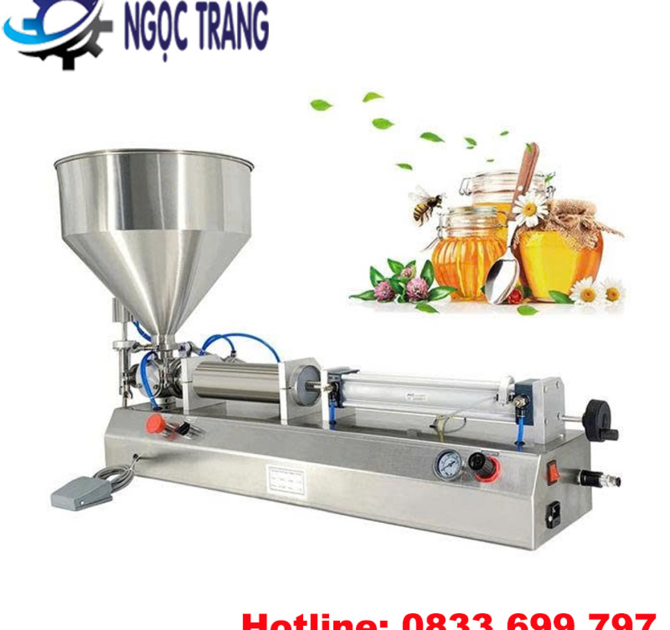 Máy chiết rót nước rửa tay 1 vòi - Máy chiết rót bán tự động