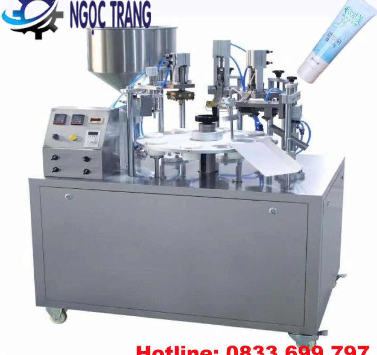 Máy chiết rót hàn đáy tuýp - Máy chiết rót tuýp nhựa 2 trong 1