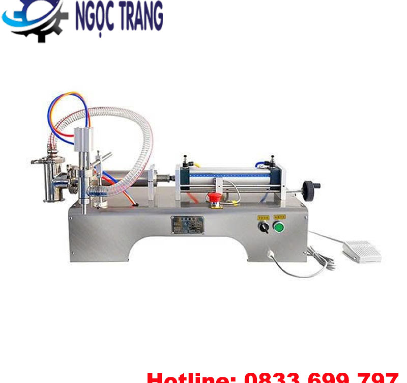 Máy chiết rót định lượng 1 vòi - Máy chiết rót bán tự động