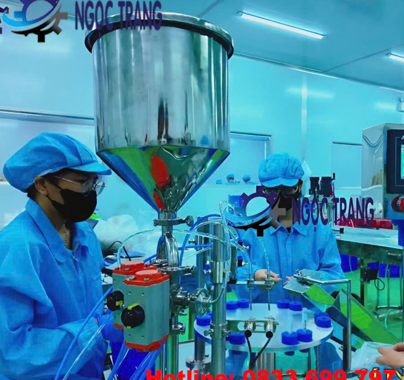 Máy chiết rót mâm xoay ống nghiệm - Máy chiết rót dược liệu
