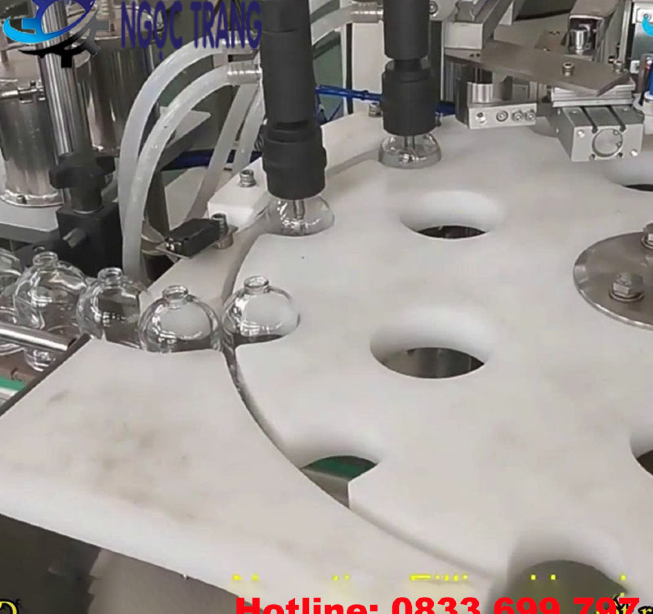 Máy chiết rót nước hoa 2 vòi - Máy chiết dung tích nhỏ tự động