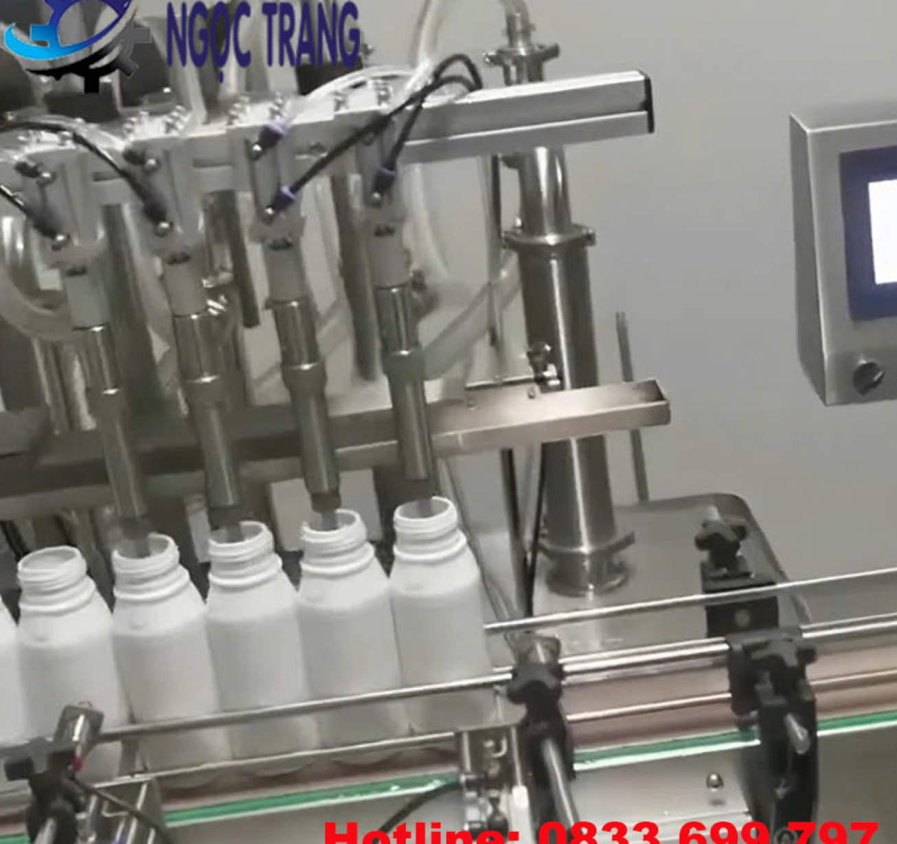 Máy chiết rót 4 vòi tự động - Máy chiết rót năng suất tốt