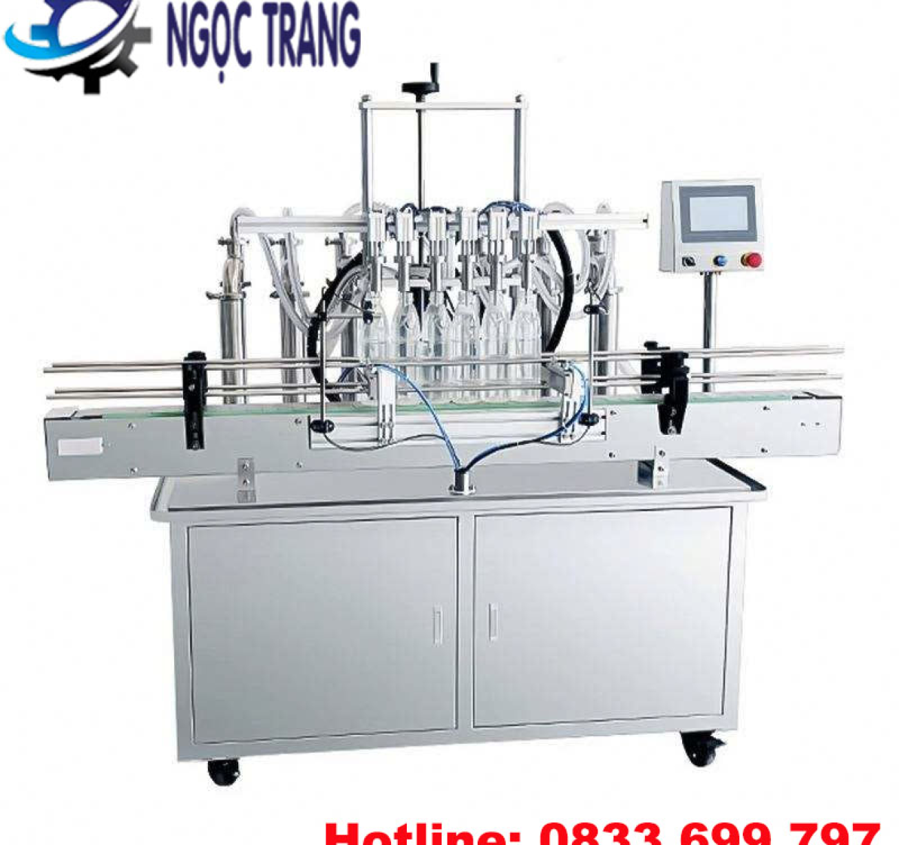 Máy chiết rót 6 vòi tự động - Giải pháp tăng tốc sản xuất
