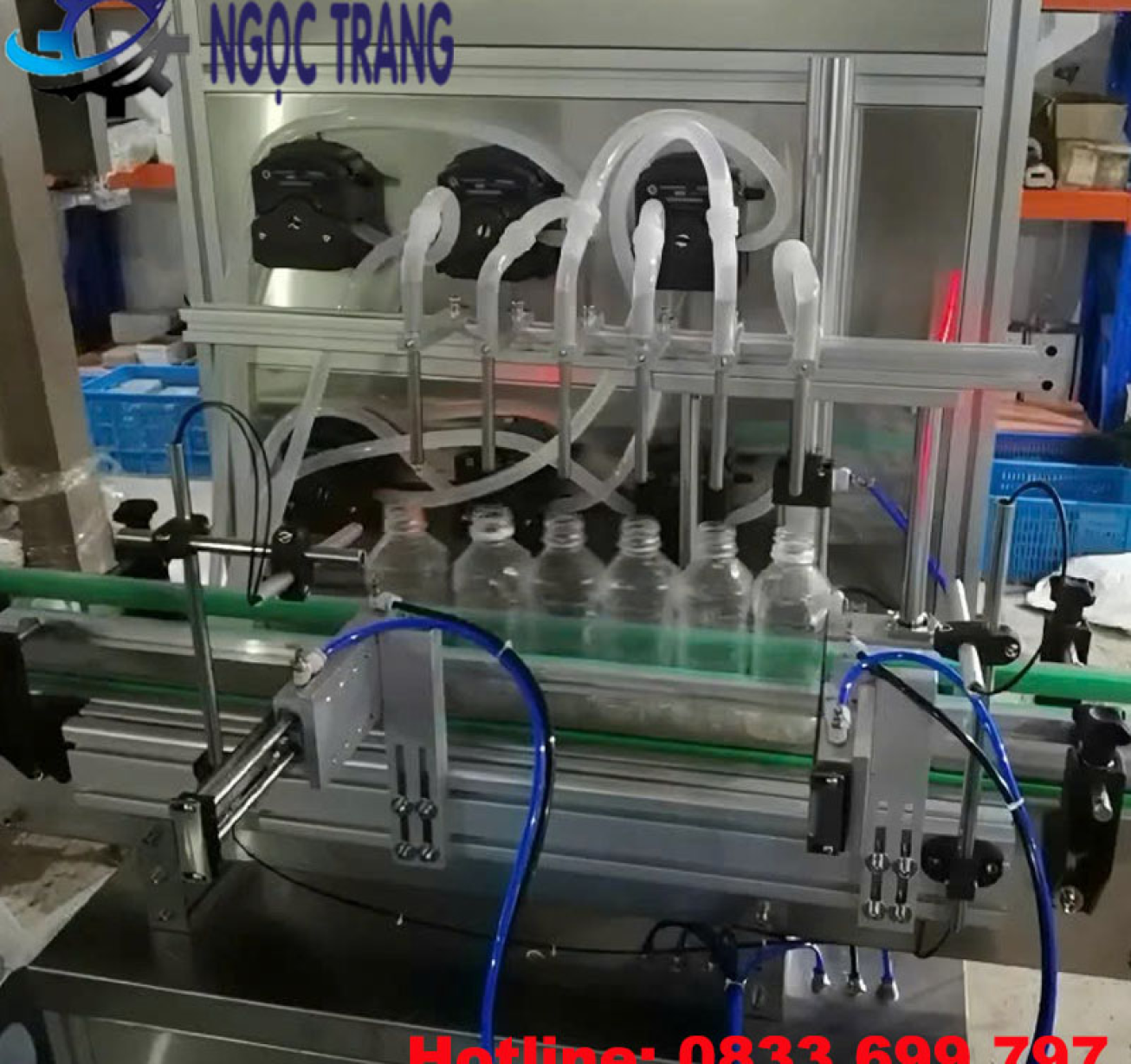 Máy chiết rót bơm nhu động 6 vòi - Máy chiết rót tự động