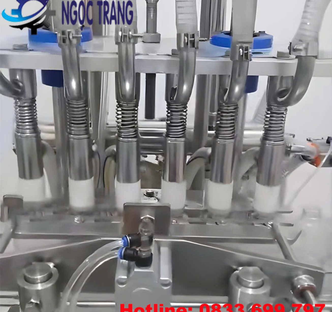 Máy chiết rót dầu ăn 6 vòi - Máy chiết rót tự động inox 304
