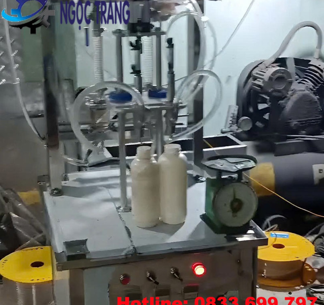 Máy chiết rót 2 vòi bơm bánh răng - Máy chiết rót bán tự động