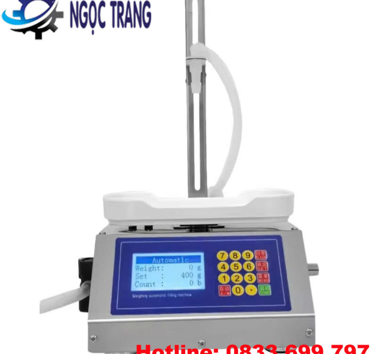 Máy chiết rót 1 vòi cân định lượng - Máy chiết rót dạng lỏng