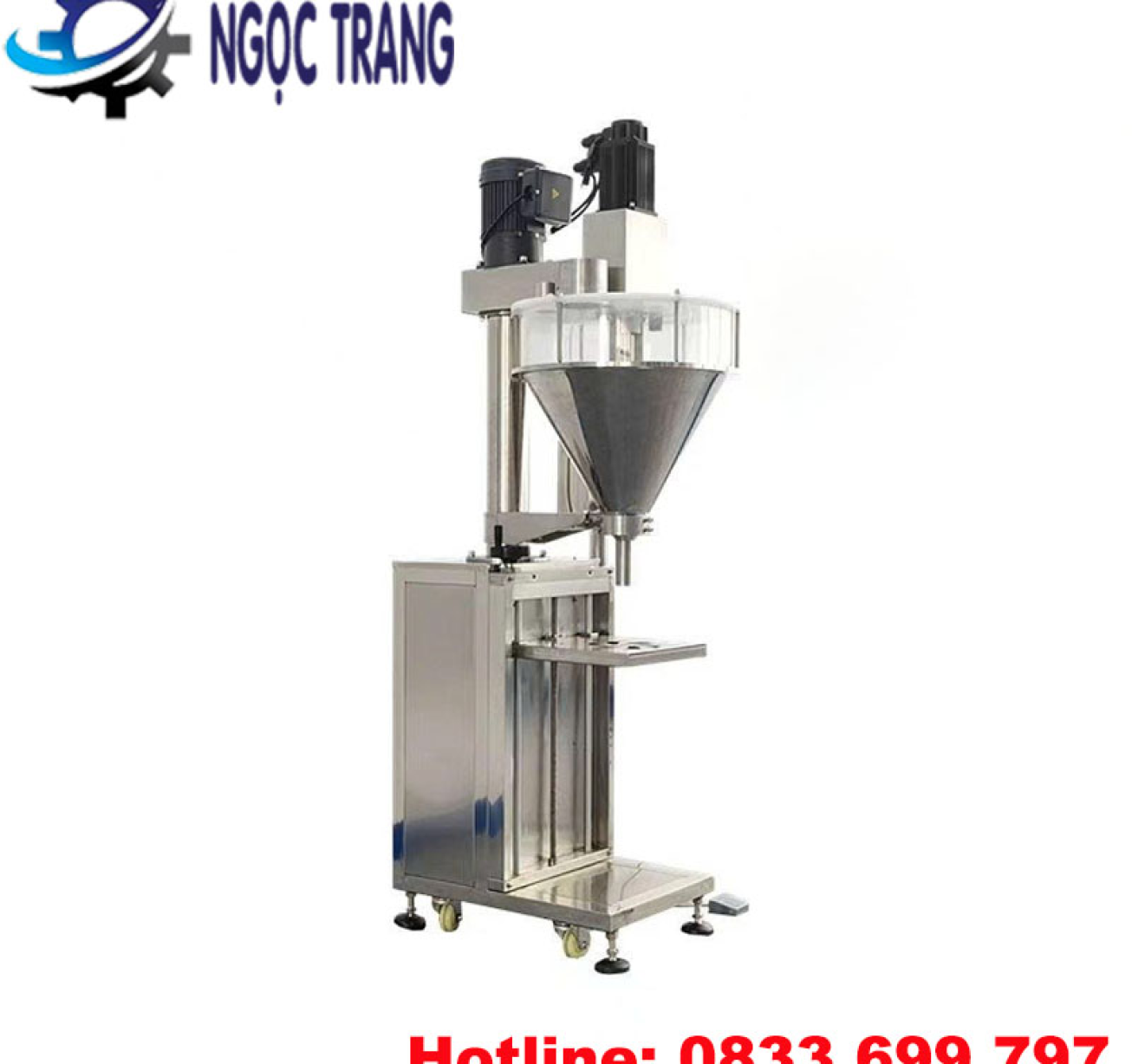 Máy chiết rót bột bán tự động - Máy chiết rót trục vít