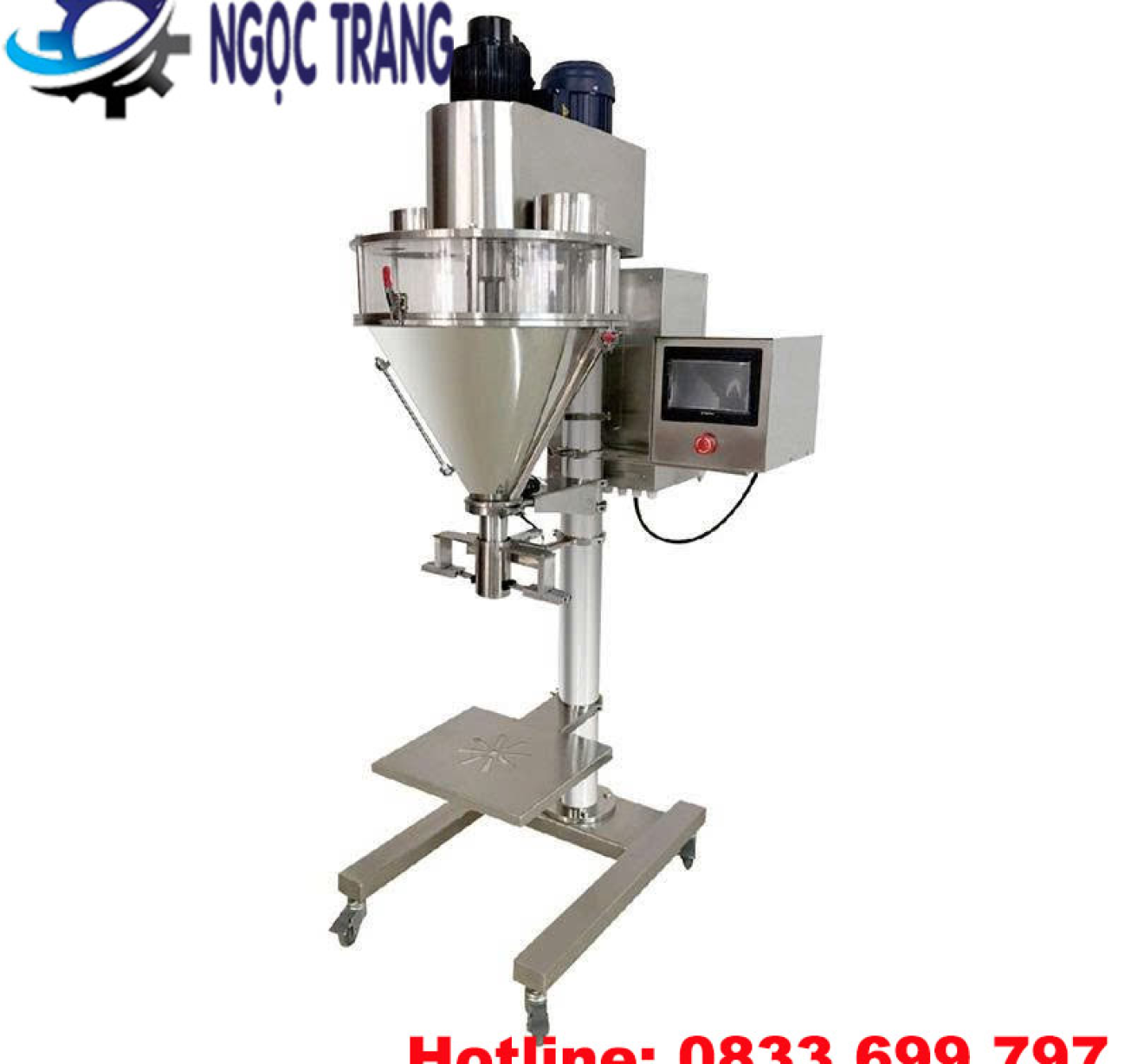 Máy chiết rót bột bán tự động - Máy chiết rót định lượng trục vít