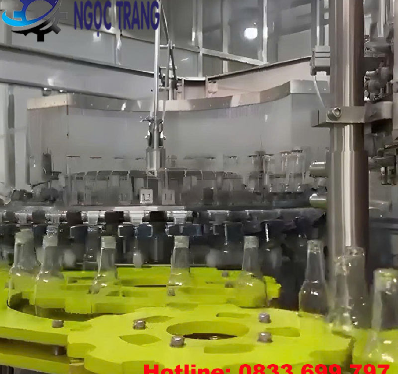 Máy chiết rót 3 trong 1 - Máy chiết rót nước đóng chai đẳng áp