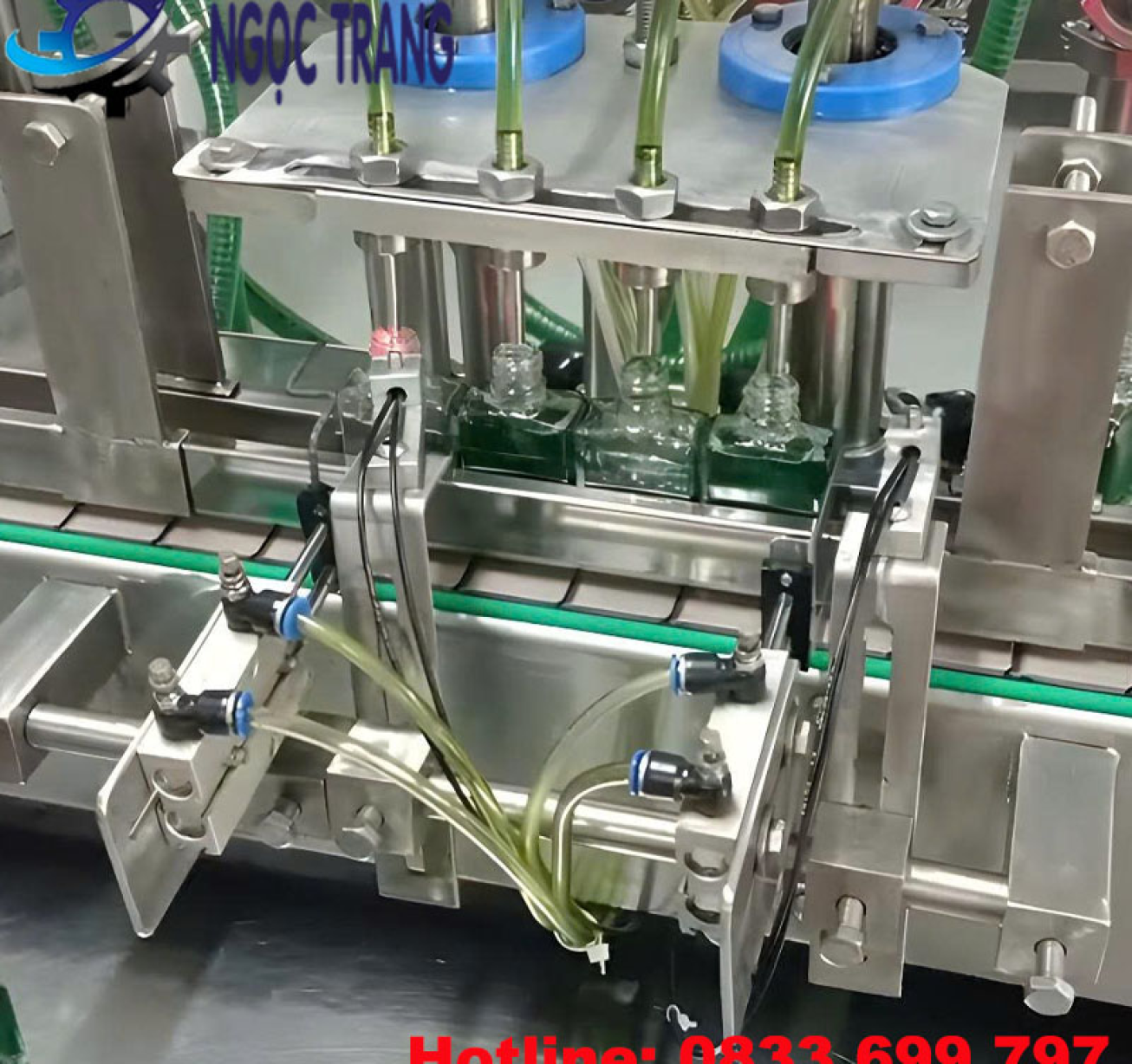 Máy chiết rót dầu gió - Máy chiết rót dầu gió 4 vòi tự động