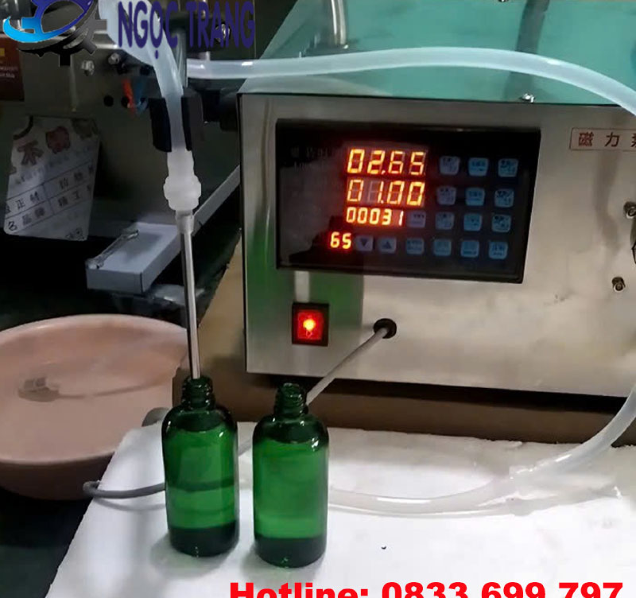 Máy chiết rót bơm bánh răng 1 vòi - Máy chiết rót tiện lợi