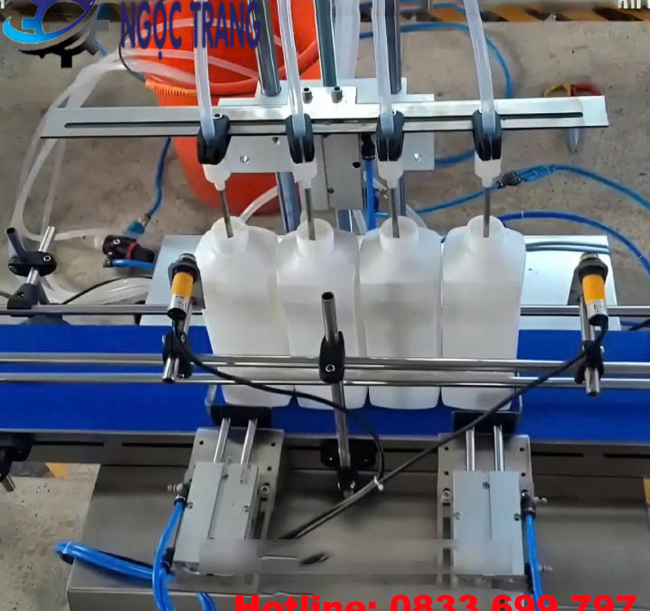 Máy chiết rót bơm nhu động 4 vòi - Máy chiết rót định lượng